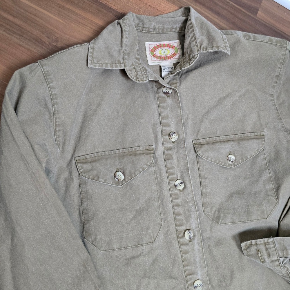 Vintage Banana Republic Safari Jumpsuit Small Tan Khaki Cotton Boiler Suit 80s